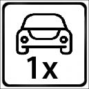 parking for 1 cars