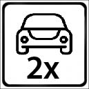 parking for 2 cars